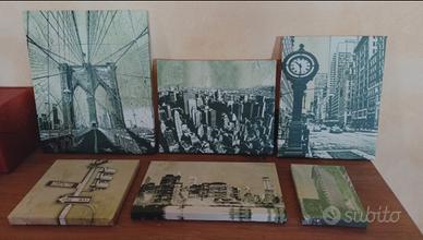 SET STAMPE NEW YORK SU TELA 