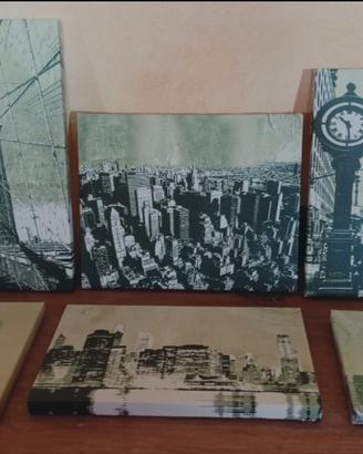 SET STAMPE NEW YORK SU TELA 