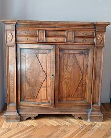 Mobile antico legno massello con cassetti e ante