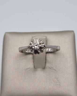 SOLITARIO DIAMANTE 0.20 CT – ORO BIANCO 18KT