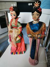 Bambole vintage cinese e Koreana