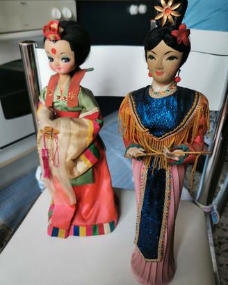 Bambole vintage cinese e Koreana