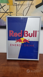 Insegna Red Bull illuminata telaio in alluminio