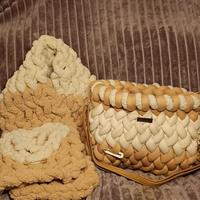 Chunky Bag e mantellina  fatte a mano 