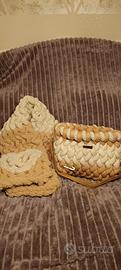 Chunky Bag e mantellina  fatte a mano 