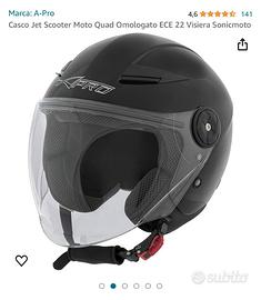 Abbigliamento Moto e Accessori - Casco Jet Moto Scooter Omologato