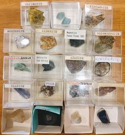 Collezione minerali e cristalli da esposizione 