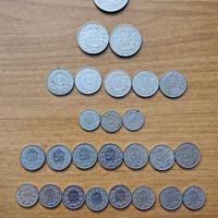 Lotto 33 monete Franchi svizzeri 