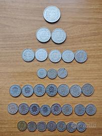 Lotto 33 monete Franchi svizzeri 