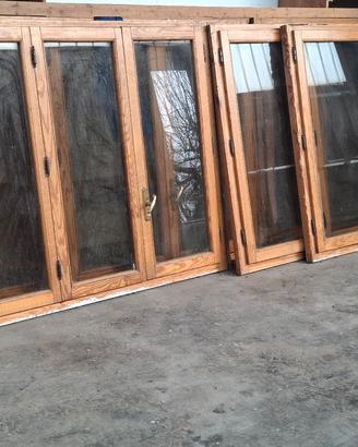 5 finestre Douglas doppio vetro