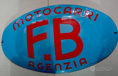 MOTO MONDIAL INSEGNA ORIGINALE SMALTO BOMBATA 1940