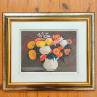 dipinto fiori - F. Nesi