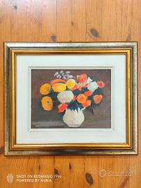 dipinto fiori - F. Nesi