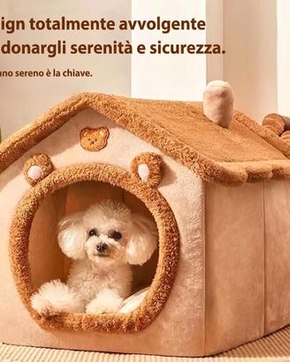 Cuccia a Casetta per Gatto e Cane (TAGLIA L)