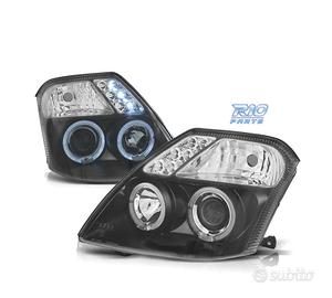 FARI PER CITROEN C2 03-10 ANGEL EYES FONDO NERO