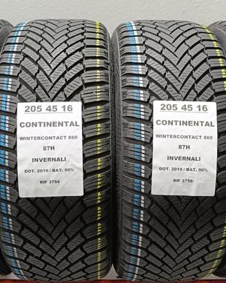4 GOMME 205 45 16 CONTINENTAL INV RIF3756