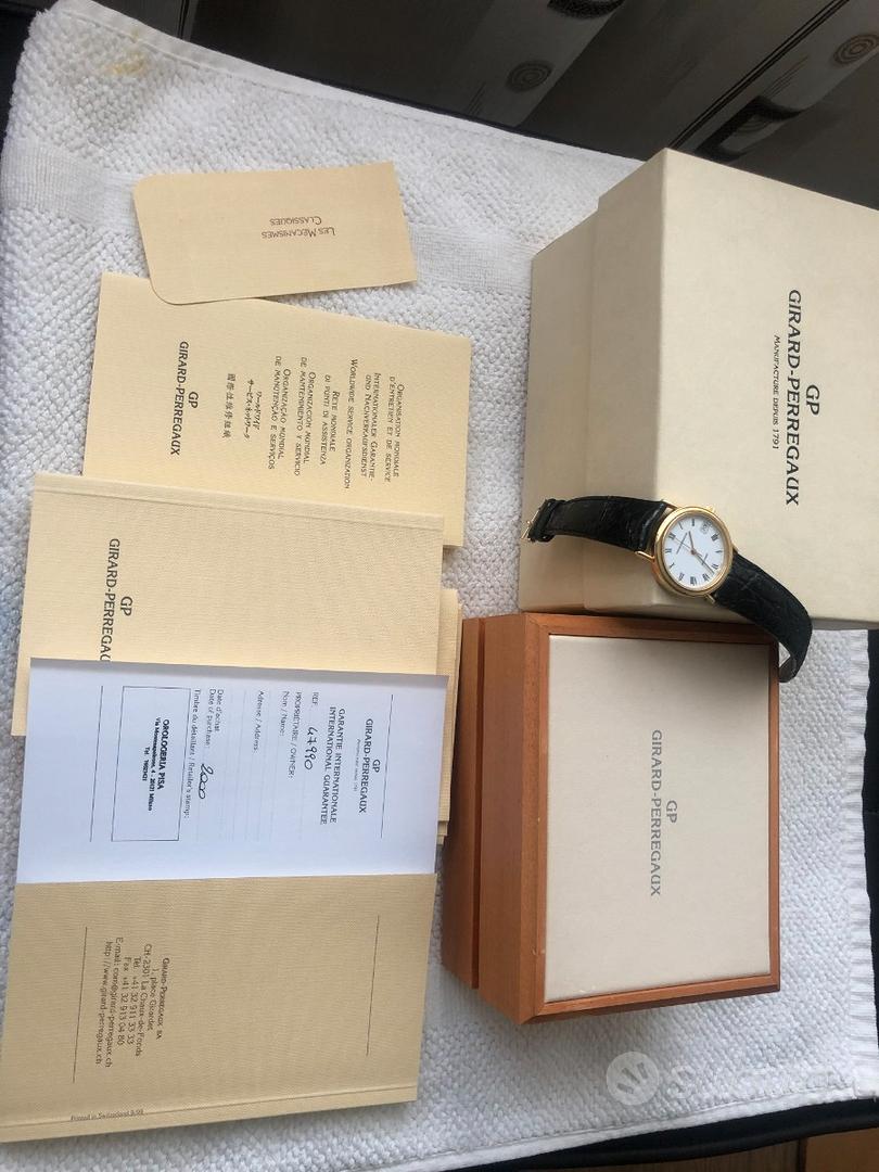 Orologio automatico girard perregaux oro 18kt Abbigliamento e