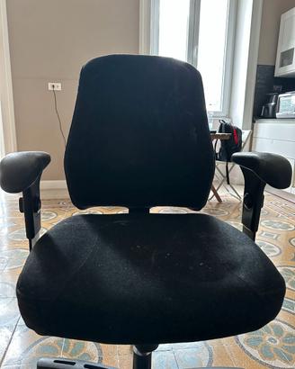 Sedia da lavoro con rotelle