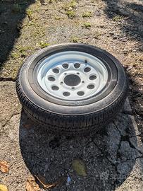 Cerchio e gomma scorta SAMURAI bianco 205/70R16