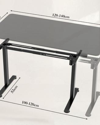 TRIUMPHKEY Scrivania Regolabile Altezza 120 x 60