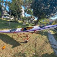 Kayak da mare con timone