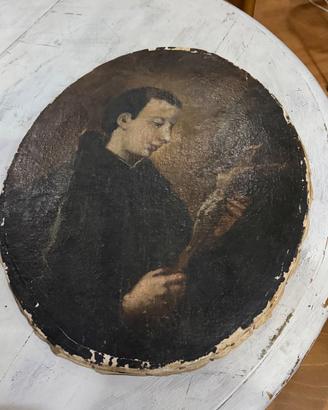 Dipinto antico poca 1700 sacro olio u tela