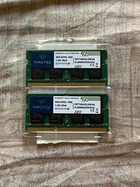 Kit RAM 16GB (2x8GB) Timetec DDR3L 1600MHz SODIMM