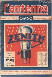 L'Antenna_riviste radio anni '30