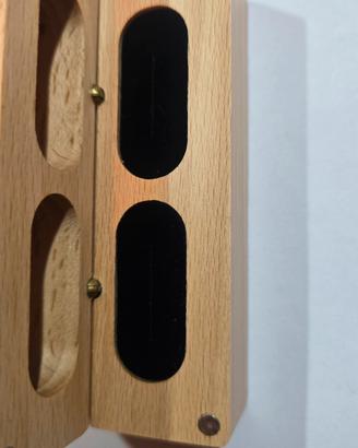 Scatola Portafedi in Legno Vintage Porta Anelli Ma