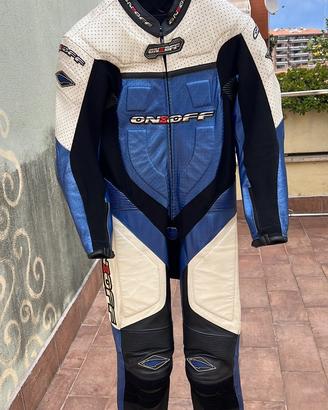 Tuta moto in pelle tg 46