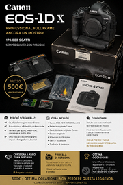 CANON EOS-1D X – 170.000 SCATTI – €500 | BERGAMO