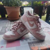 Nike dunk bianco/rosa antico 