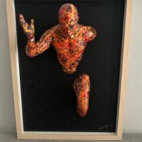 Quadro scultura artista per Louis Vuitton