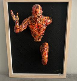 Quadro scultura artista per Louis Vuitton