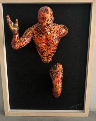 Quadro scultura artista per Louis Vuitton