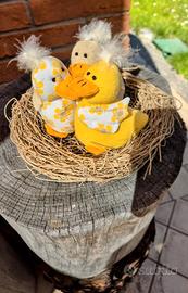 3x paperelle pasquali in stoffa