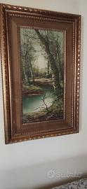 Quadro dipinto olio su tela firmato Barbaglia