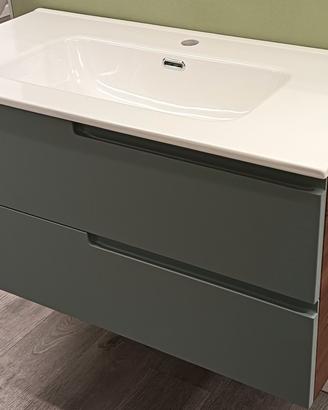 Mobile bagno 90x45 c/specchio e led nuovo 