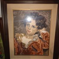 punto croce incorniciato