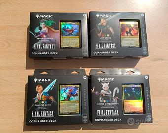 Magic Final Fantasy Set 4 Commander Decks ENG 