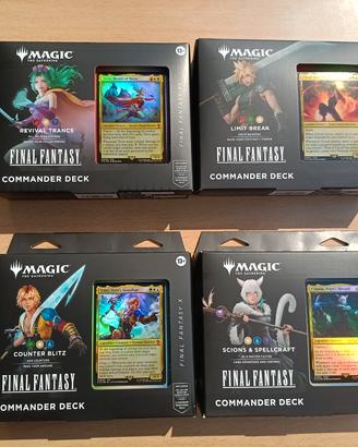 Magic Final Fantasy Set 4 Commander Decks ENG 