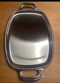 Vassoio vintage in acciaio inox