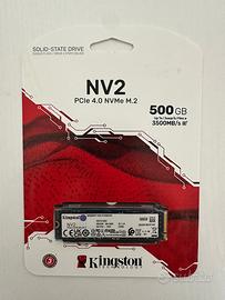 SSD Kingston M2 NVMe 500GB Nuovo
