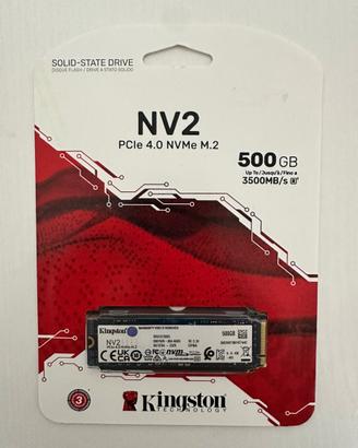 SSD Kingston M2 NVMe 500GB Nuovo