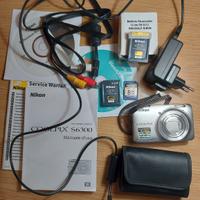 Fotocamera Nikon COOLPIX S6300 16MP 10X  accessori