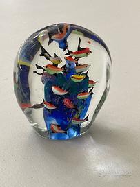 Scultura Acquario in Vetro di Murano –