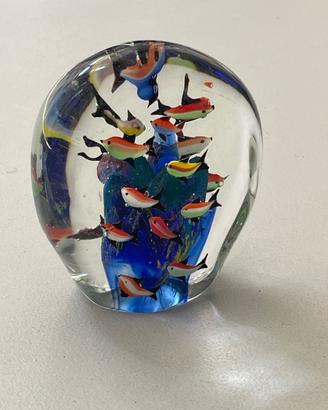 Scultura Acquario in Vetro di Murano –