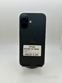 iPhone 16 128GB nero usato garanzia 