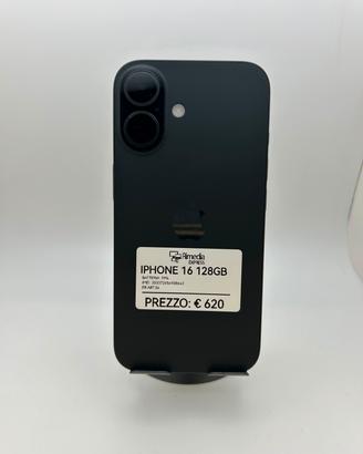 iPhone 16 128GB nero usato garanzia 