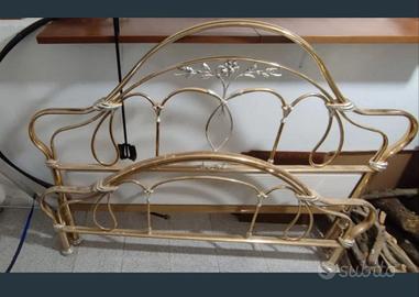 Testiera letto matrimoniale ottone
